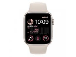 Apple Watch SE2 GPS 44mm Starlight Aluminium Case with Starlight Sport Band - Regular
