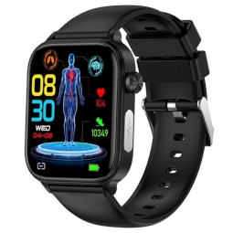 North Edge Healthcare Watch ET570 Black with Heart Rate, Blood Pressure, Blood Oxygen, Blood Glucose