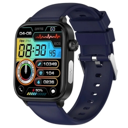 North Edge Healthcare Watch ET570 Blue with Heart Rate, Blood Pressure, Blood Oxygen, Blood Glucose