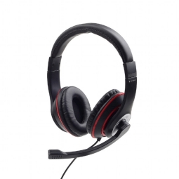 Gembird MHS-03-BKRD w/Mic Black