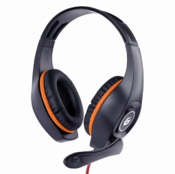 GEMBIRD GHS-05 GAMING HEADPHONES BLACK/ORANGE W/MIC
