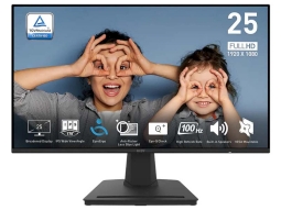 MSI PRO MP252 IPS, 100Hz, FHD, HDMI, DP, Speakers, Tilt, Frameless, VESA
